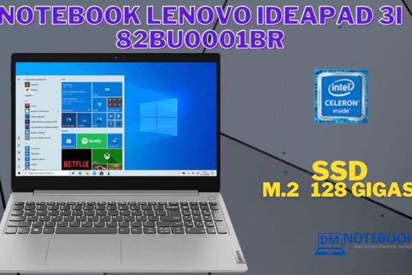 O Notebook Lenovo IdeaPad 3i 82BU0001BR é bom para estudar e se divertir assistindo filmes nas plataformas de Streaming.