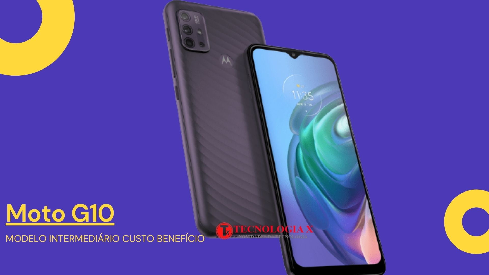 Celular Moto G10 é bom ? c/ Qualcomm Snapdragon 460 e Adreno 610 4 GB de RAM Tela Max Vision HD+ de 6,5" Android 11 5000 mAh Impressão Digital