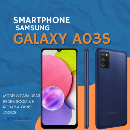 Celular Samsung Galaxy A03s é bom ? Smartphone Intermediário com 4 Gigas de RAM + Processador OCTA CORE e 4 câmeras.