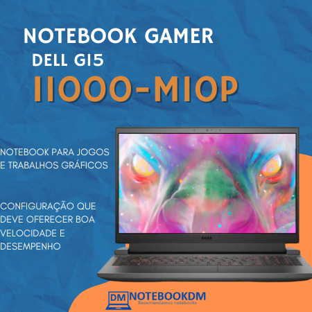 Notebook Gamer Dell G15-I1000-M10p é bom ? Este modelo conta Com SSD de 256GB, NVIDIA® GeForce GTX™ 1650 e Windows 11 Home em Português.