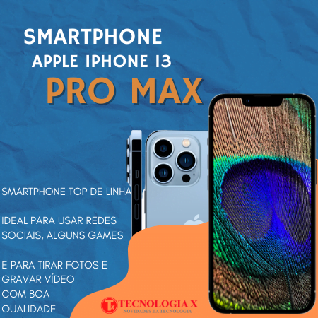 iPhone 13 Pro Max é bom ? Smartphone com CHIP A15 Bionic e Tela Super Retina XDR com ProMotion OLED sem bordas de 6,7 polegadas.