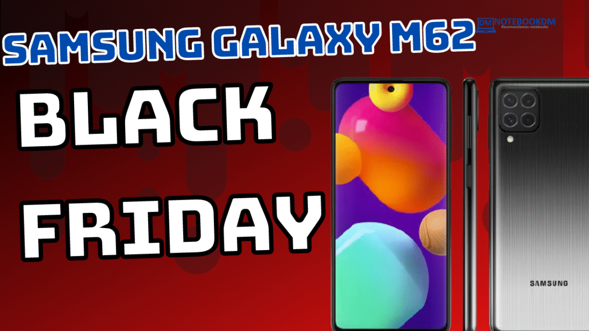 Black Friday 2021 Samsung Galaxy M62 Custando R$ 1.579,14 à vista ou R$ 1.698,00 em 10x de R$ 169,80 + cupom exclusivo.