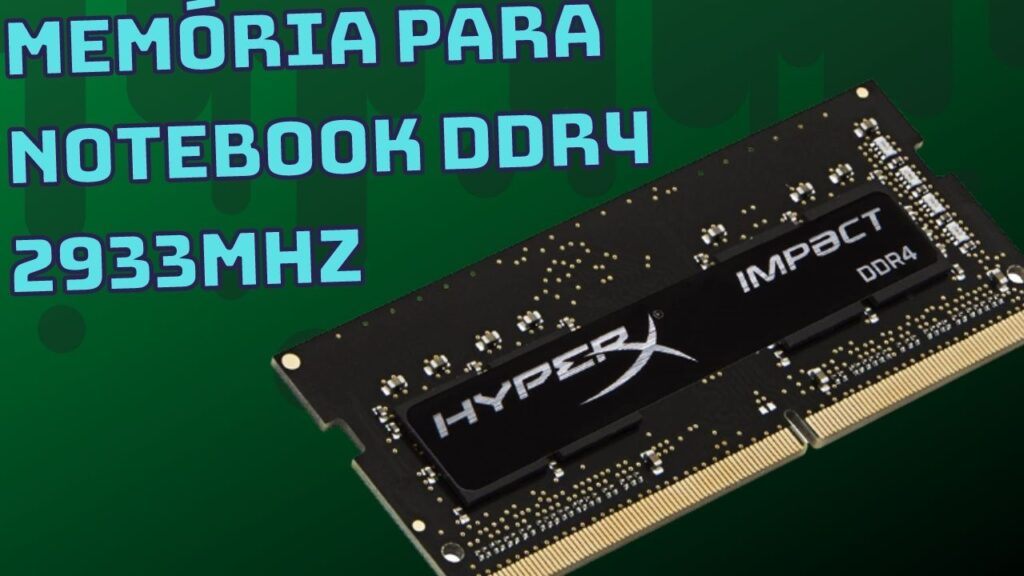 Memória para Notebook DDR4 2933Mhz HyperX Impact de 8GB de 1.2v.