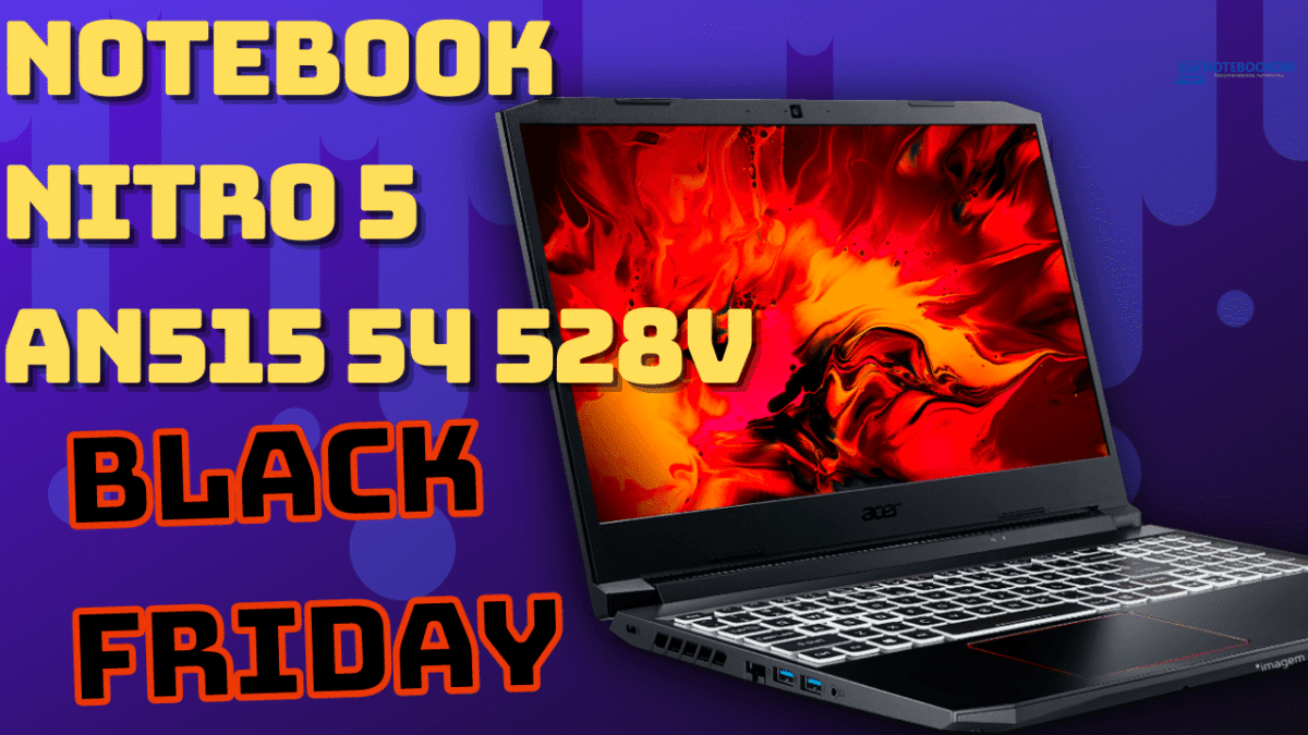Black Friday 2021 Notebook Acer Nitro 5 AN515-54-528V Custando R$ 4.616,99 à VISTA ou R$ 4.859,99 em até 12x Usando o Cupom da Loja.