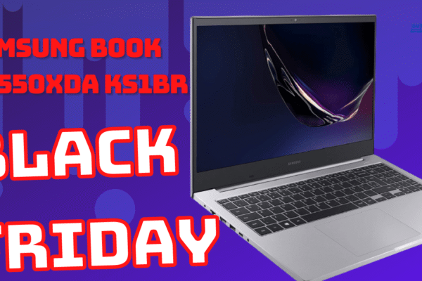 Black Friday 2021 Samsung Book NP550XDA-KS1BR Custando R$ 3.761,99 em 1x no cartão ou R$ 3.959,99 em até 12x se usar o cupom Recomendado abaixo.