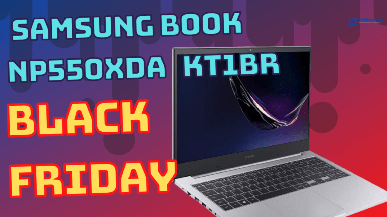 Black Friday 2021 Samsung Book NP550XDA-KT1BR Custando R$ 2.436,74 em 1x no cartão ou R$ 2.564,99 em até 12x com Cupom da Loja.