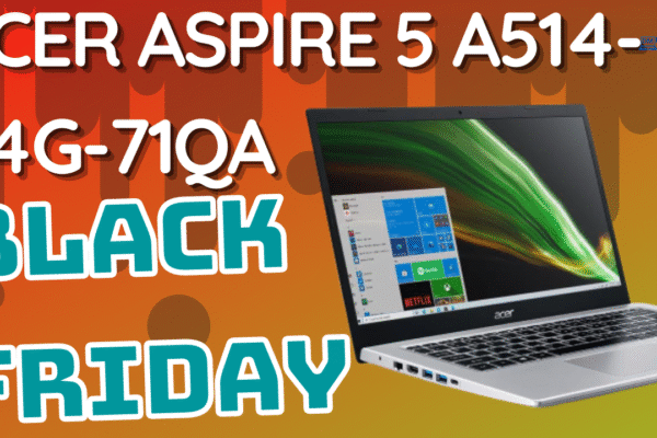 Black Friday 2021 Notebook Acer Aspire 5 A514-54G-71QA custando R$4.769,10à vista (10% de desconto) ou R$ 5.299,00 em 12x de R$ 441,58 sem juros