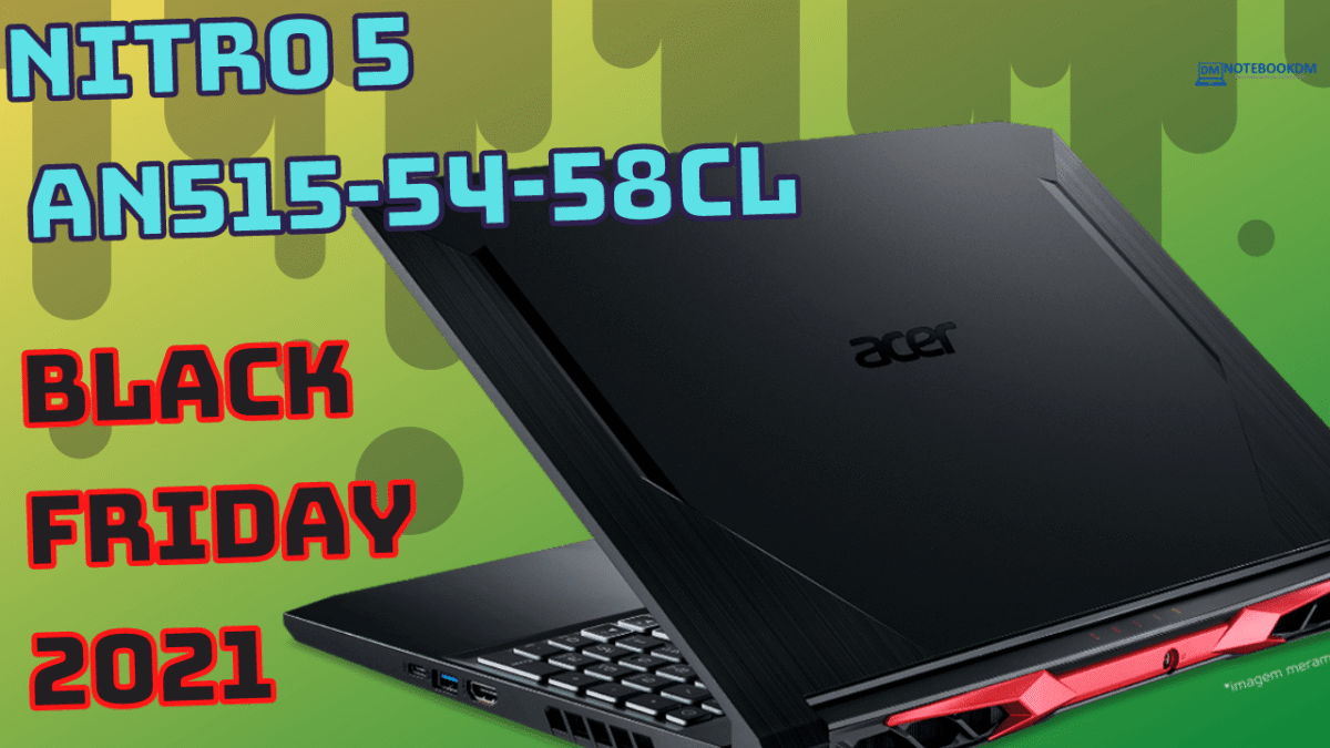 Black Friday 2021 Notebook Acer Nitro 5 AN515-54-58CL Custando R$ 4.537,47 à vista com Cupom da Loja.