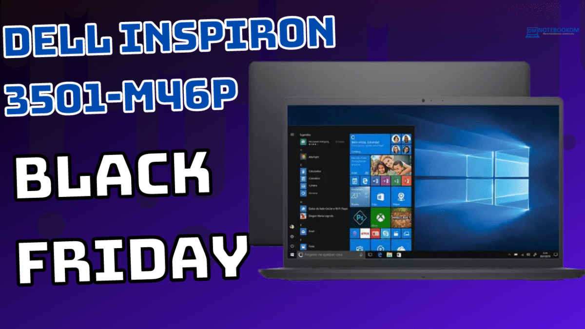 Black Friday 2021 Notebook Dell Inspiron 3501-M46P Custando R$ 3.484,00 em 1x no cartão se usar o cupom exclusivo da Loja.