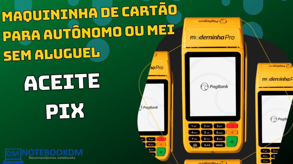 Maquininha de cartão para autônomo ou MEI 1 Maquininha de cartão para autônomo ou MEI sem Aluguel e que aceita Pix ! Ela emite comprovante e para receber terá acesso a uma conta corrente digital sem tarifas.