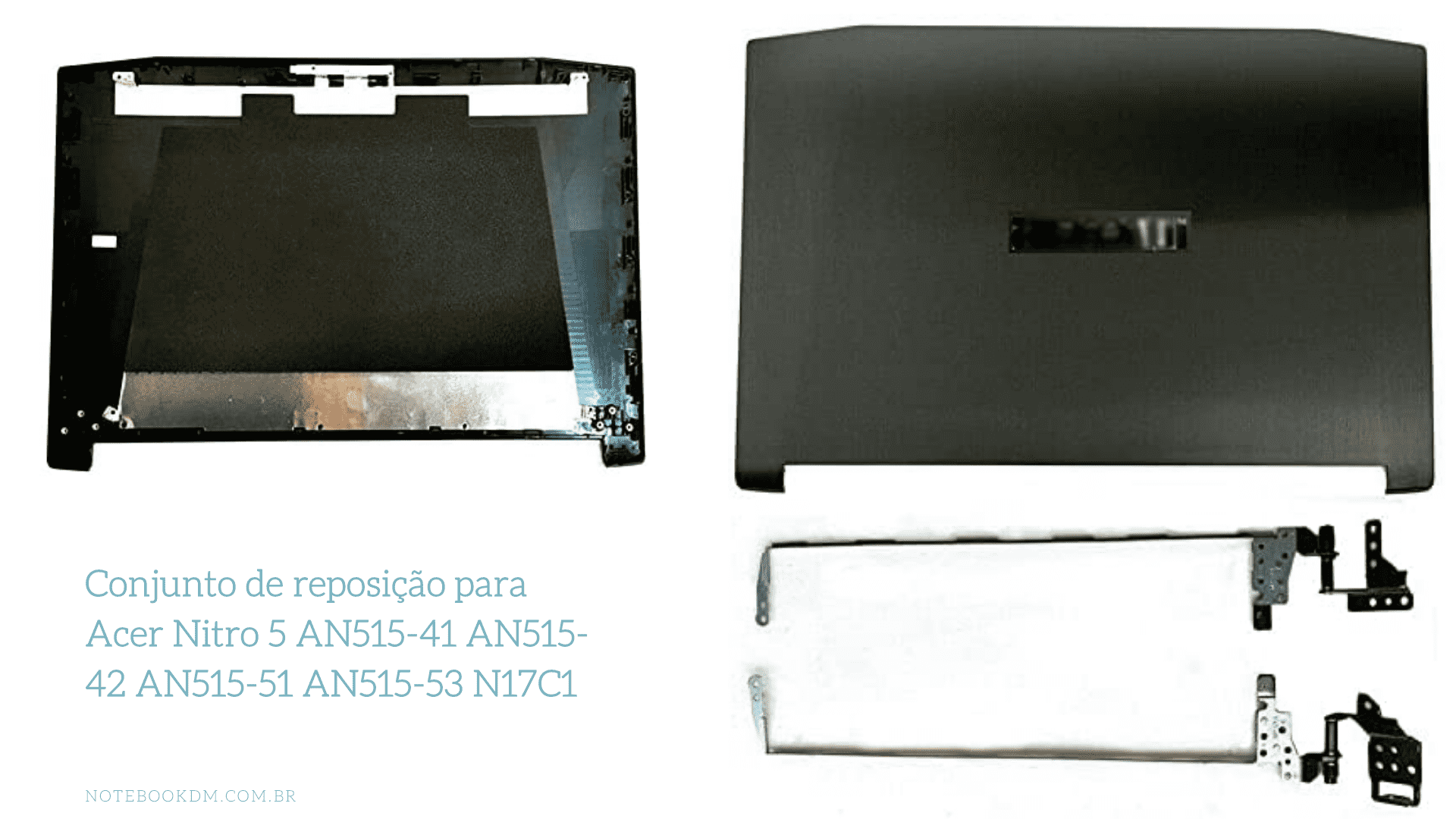 Carcaça de Notebook Nitro 5 AN515-51 AN515-41 AN515-42 e AN515-53 N17C1- MPN: 60.Q2SN2.002, AP211000700 novo