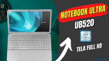 Notebook Ultra UB520 com SSD de 480 Gigas e Tela FULL HD. Preço: R$ 3.068,07 à vista ou R$ 3.299,00 em até 10x de R$ 329,90.