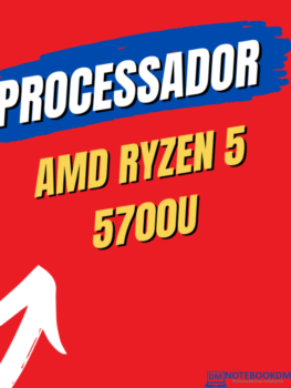 O Processador AMD Ryzen 7 5700U é bom para trabalhar com diversos projetos e também oferece bom desempenho para rodar alguns jogos.