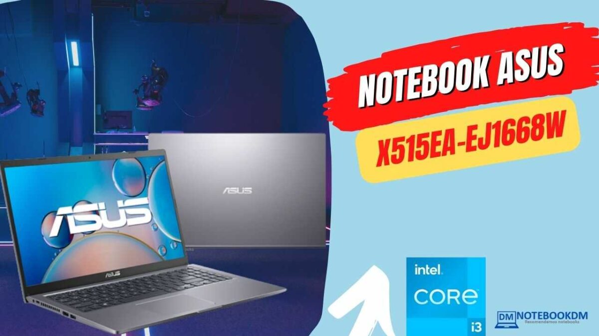 Notebook asus X515EA-EJ1668W: Modelo perfeito para trabalhos de escritório com Tela Full HD.