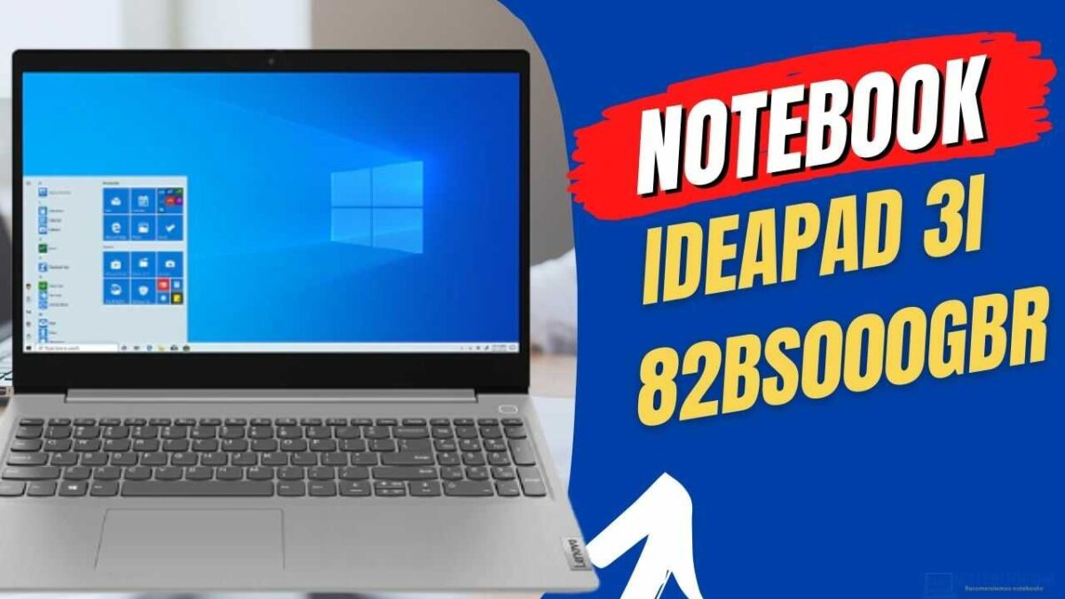 Notebook Lenovo Ideapad 3 82BS000GBR com Windows 11 home e SSD de 256 Gigas ! R$ 3.533,07 à vista ou R$ 3.799,00 em 10x de R$ 379,90.​