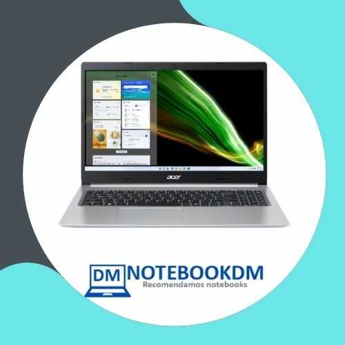 Notebook Acer Aspire 5 A515-54-76na com Tela Full HD IPS, Processador Intel Core I7 e SSD M.2 NVME de 512 Gigas