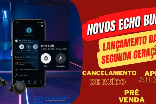 Echo Buds: Novos Echo Buds da segunda Geração serão lançados em breve e já está disponível em pré venda.