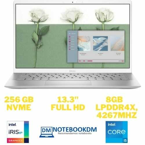 Notebook Ultraportátil Dell Inspiron i13-5301-A10S 13.3" Full HD 11ª geração Intel Core i5 8GB 256GB SSD Windows 10 Prata