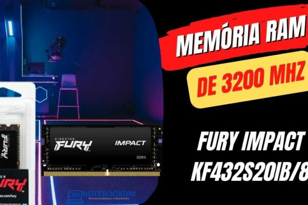 Memória RAM de 3200 Mhz para Notebook da Kingston - KF432S20IB/8
