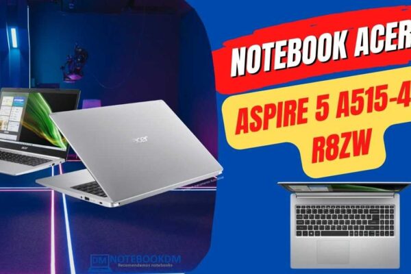 Notebook Acer Aspire 5 A515-45-R8ZW com AMD Ryzen 5-5500U, SSD NVME de 256 Gigas e Windows 10 Home