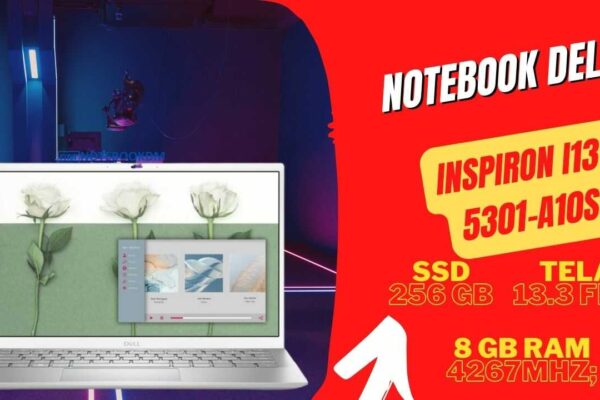 Notebook Dell Inspiron i13-5301-A10S com Tela Full HD de 13.3", SSD M.2 NVME de 256 Gigas + Intel Core i5-1135G7