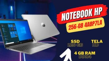 Notebook Hp 256-g8 4a8p7la com SSD de 128 Gigas + Windows 10 home + 4 Gigas de RAM