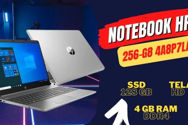 Notebook Hp 256-g8 4a8p7la com SSD de 128 Gigas + Windows 10 home + 4 Gigas de RAM
