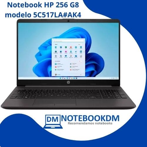 Notebook HP Intel Core i3 8GB 256GB SSD 15,6” - HD Windows 11 256 G8