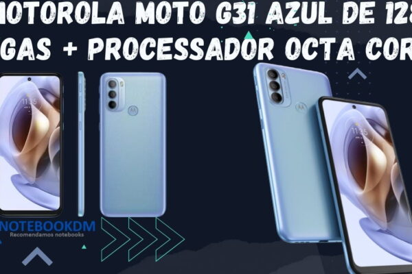 Motorola Moto g31 Azul de 128 Gigas + PROCESSADOR OCTA CORE. Veja nas Lojas abaixo.