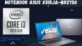Notebook Asus x515ja-br2750 com Intel Core i3 1005G1 + Tela NanoEdge e SSD de 256 GB