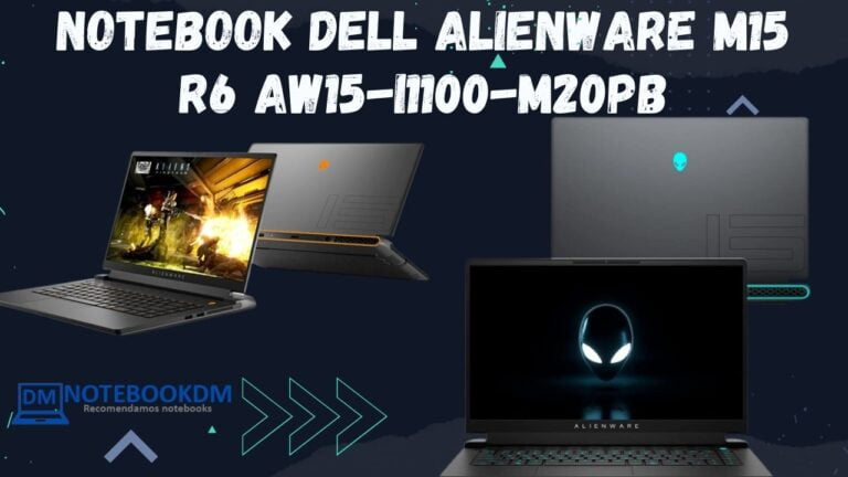 Notebook Dell Alienware m15 R6 AW15-i1100-M20PB com Mochila Dell Gaming + Geforce RTX 3060 com 6GB GDDR6