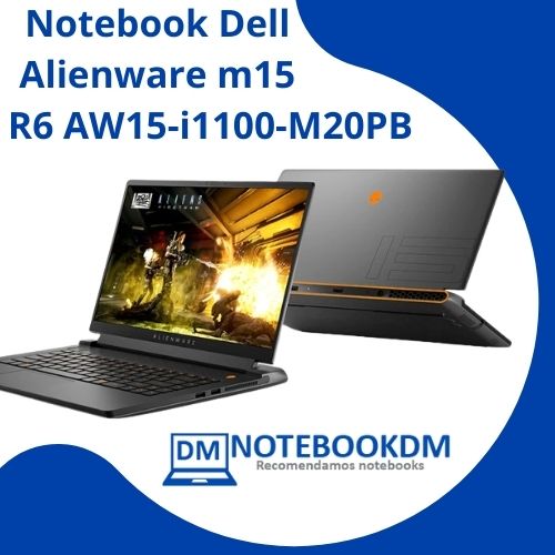 Notebook Dell Alienware m15 R6 AW15-i1100-M20PB RTX 3060 Win 11 + Mochila
