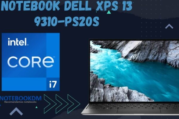 Notebook Dell Xps 13 9310-Ps20s com Tela infinita FULL HD+, Intel Iris Xe Graphics E Teclado retroiluminado.