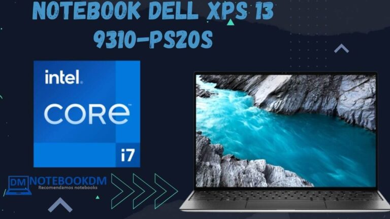 Notebook Dell Xps 13 9310-Ps20s 2 Notebook Dell Xps 13 9310-Ps20s com Tela infinita FULL HD+, Intel Iris Xe Graphics E Teclado retroiluminado.