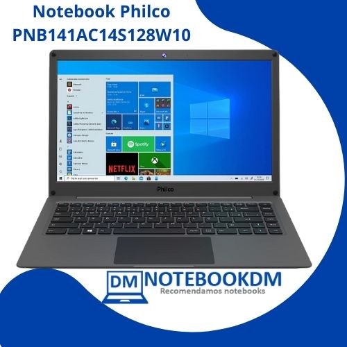 Notebook Philco – PNB14.1AC14S128W10, Intel® Celeron™, 4GB RAM, 128GB eMMC, 14.1”, Windows 10 Home