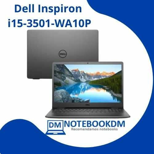 Notebook Dell Inspiron i15-3501-WA10P 15.6" HD 11ª Geração Intel Pentium Gold 4GB 128GB SSD Windows 11 Preto