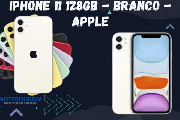 iPhone 11 Branco de 128GB Apple com Câmera dupla de 12 MP Ultra-angular e grande-angular.