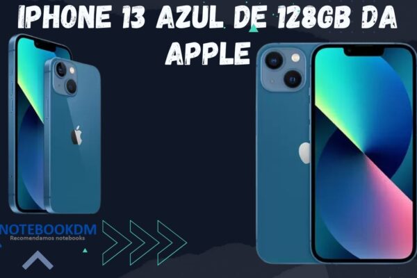 iPhone 13 Azul de 128GB da Apple. Novo iPhone com câmera dupla, Tela Super Retina XDR e A15 Bionic.