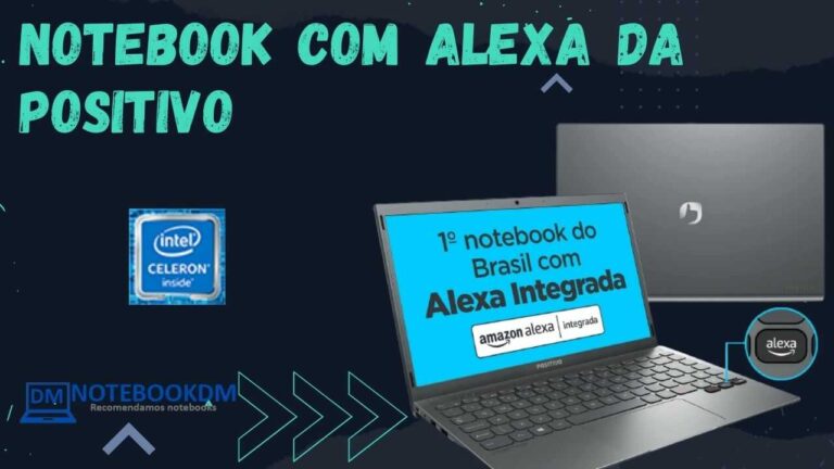 Notebook com Alexa da Positivo 2 Notebook com Alexa da Positivo + Windows 11 Home e tecla Alexa integrada