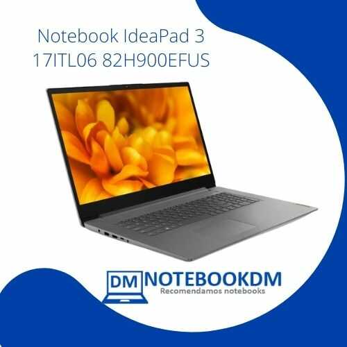 Lenovo Notebook IdeaPad 3 17ITL06 82H900EFUS 17,3" - HD+ - 1600 x 900 - Intel Core i7 11ªª geração i7-1165G7 Quad-core (4 núcleos) 2,80 GHz - 8 GB RAM -...