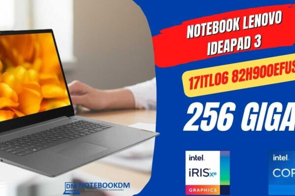 Notebook Lenovo IdeaPad 3 17ITL06 82H900EFUS com 17.3 Polegadas + Intel Core i7-1165G7 !