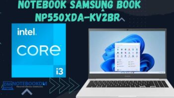 Notebook Samsung Book NP550XDA-KV2BR com Windows 11 HOME + Intel Core i3 11º Geração e na cor Branco