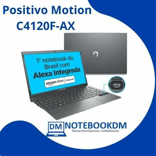 Notebook com Alexa da Positivo + Windows 11 Home e tecla Alexa integrada​