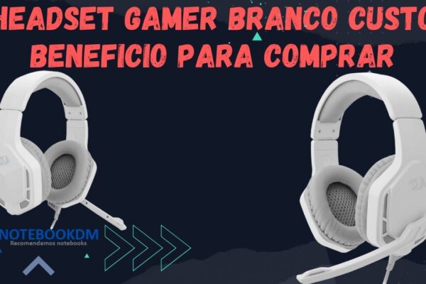 Headset gamer Branco custo beneficio para Comprar Headset Gamer Redragon Themis 2 Lunar White