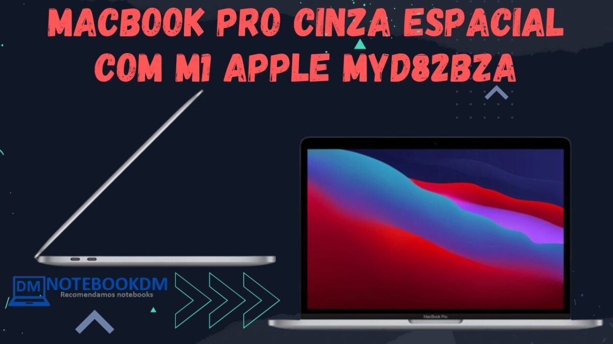 MacBook Pro Cinza Espacial com M1 Apple myd82bza. Modelo sensacional top de Linha.