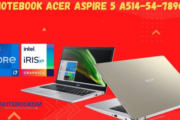 Notebook Acer Aspire 5 A514-54-789C com Core i7 11º Geração + SSD NVME de 512 Gigas.