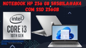 Notebook HP 256 G8 5R5B1LA#AK4 COM SSD 256GB, Windows 11 + i3-1005G1 10º Geração