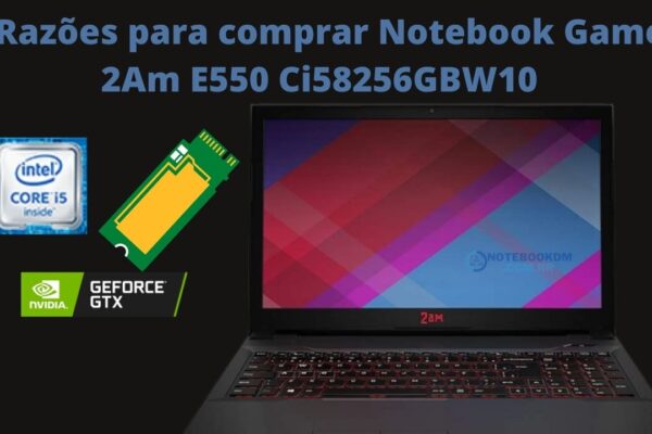 5 Razões para comprar Notebook Gamer 2Am E550 ‎Ci58256GBW10
