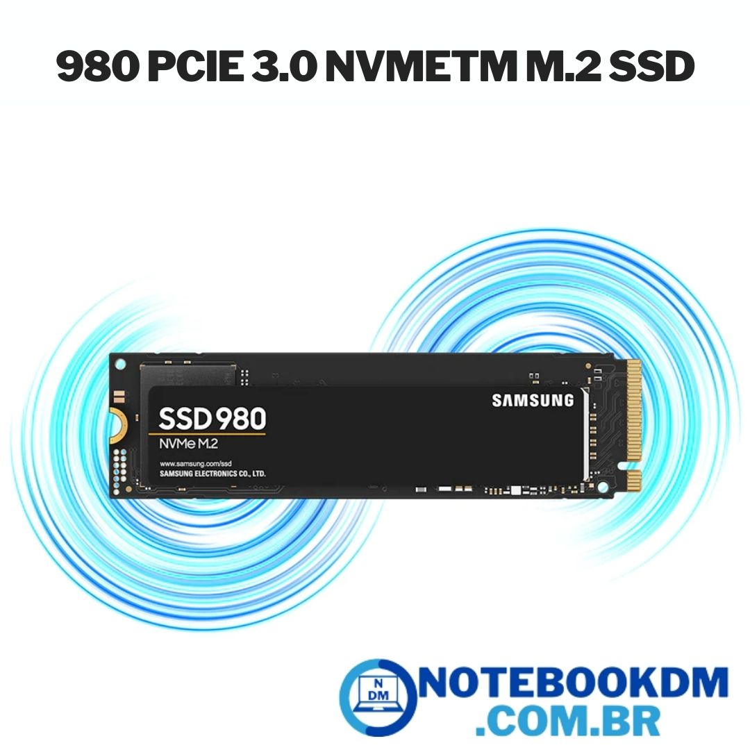SSD M2 Samsung 980 NVME para notebook com 256 GB 512 GB 1 TB - Ideal para deixar o carregamento do sistema operacional mais rápido
