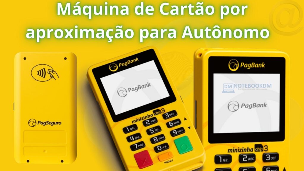 Máquina de Cartão por aproximação para Autônomo sem aluguel + NFC. Minizinha Chip 3 maquininha de cartão super barata